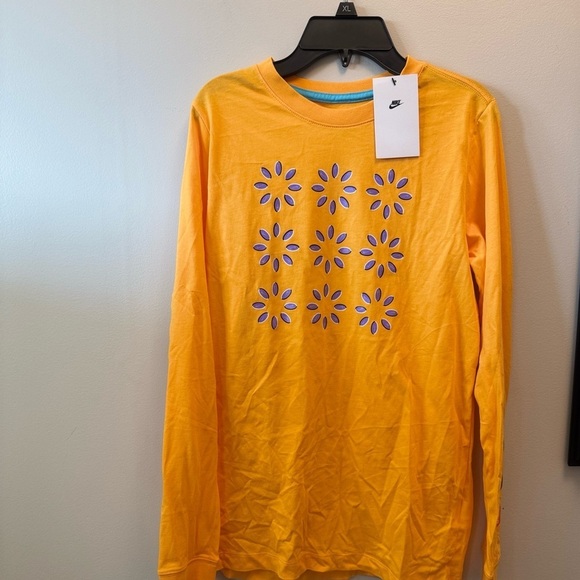 Nike Big Kids Sportswear Relaxed-Fit Printed Long-Sleeve T-Shirt Tee-shirt L - Picture 8 of 11